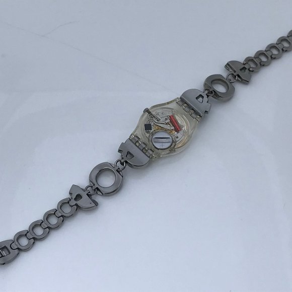 Swatch Ladies Watch Multi Color Crystals Accent Me - Picture 8 of 12